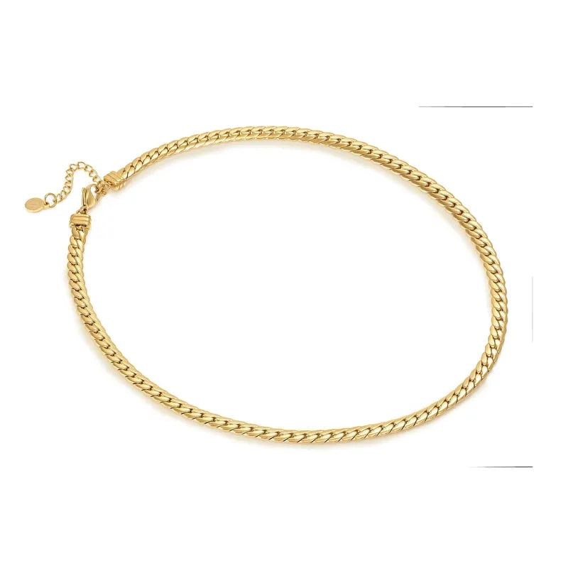 Nomination Ecclectica Gold Flat Snake Chain Necklace