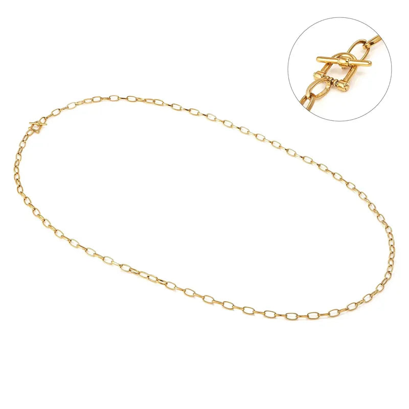 Nomination Ecclectica Gold Marina T-Bar Closure Necklace