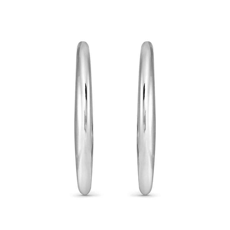 Nomination Ecclectica Medium Silver Drop Hoop Earrings