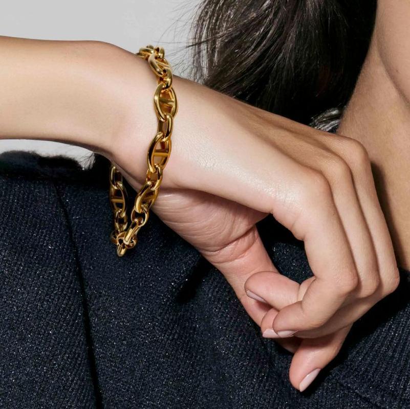 Nomination Ecclettica Gold Navy Chain Bracelet 134302/012