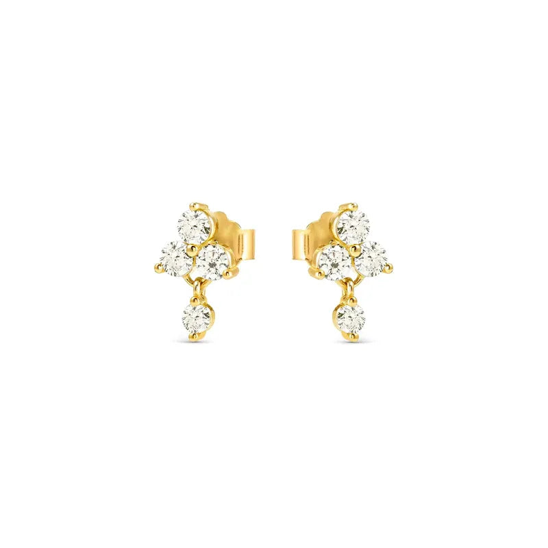 Nomination Elegant Life Bouquet Gold Stud Earrings