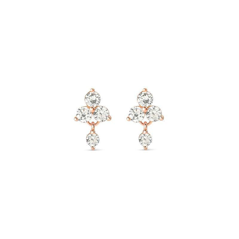 Nomination Elegant Life Bouquet Rose Gold Stud Earrings