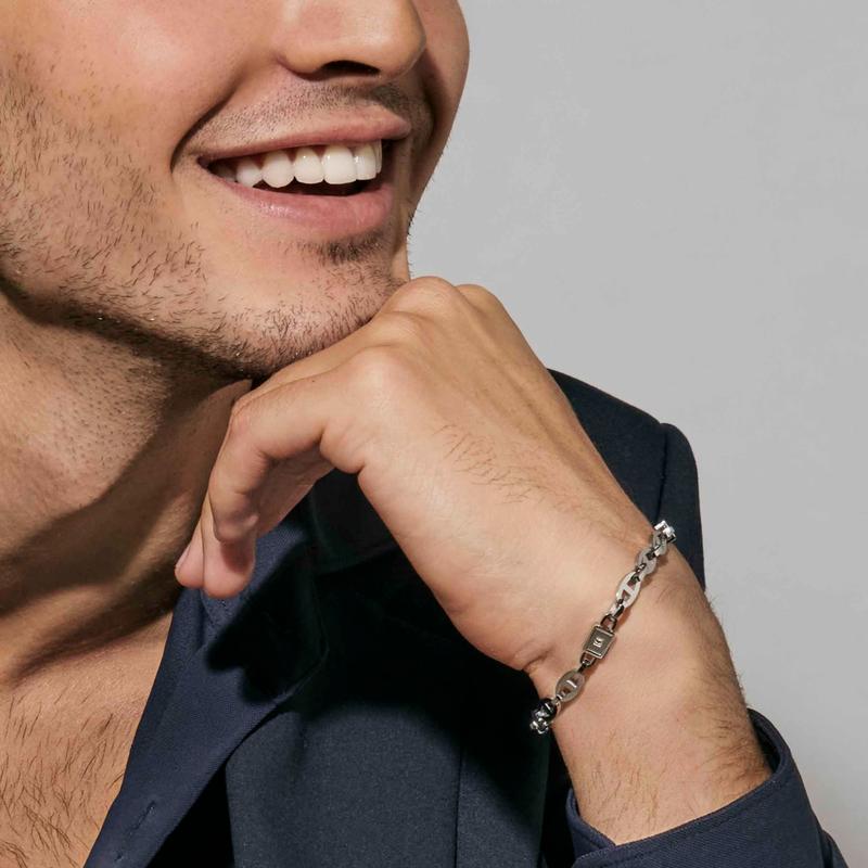 Nomination Elegant Stainless Steel Strong Diamond Chain Bracelet