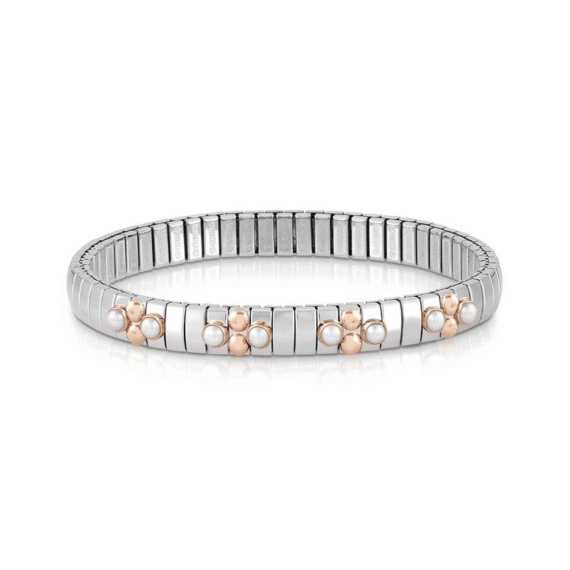 Nomination Extension Bracelet With 4 Meshes Of Stones