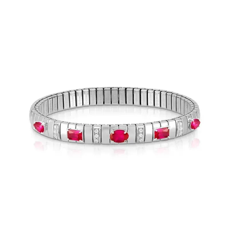 Nomination Extension Bracelet with Red Cubic Zirconia