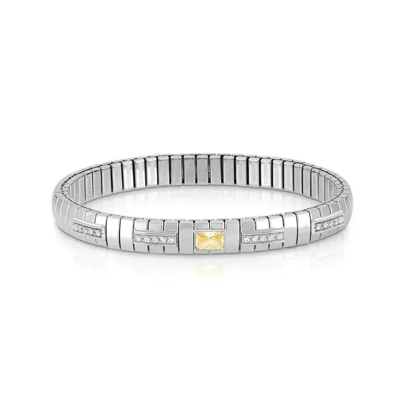 Nomination Extension Bracelet with Yellow Baguette Cubic Zirconia