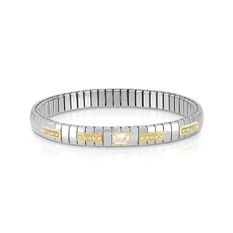 Nomination Extension Gold & Stainless-Steel Bracelet with Baguette Cubic Zirconia