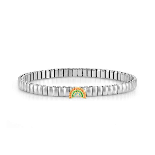 Nomination Extension Stretch Bracelet, Rainbow, Cubic Zirconia, Stainless Steel