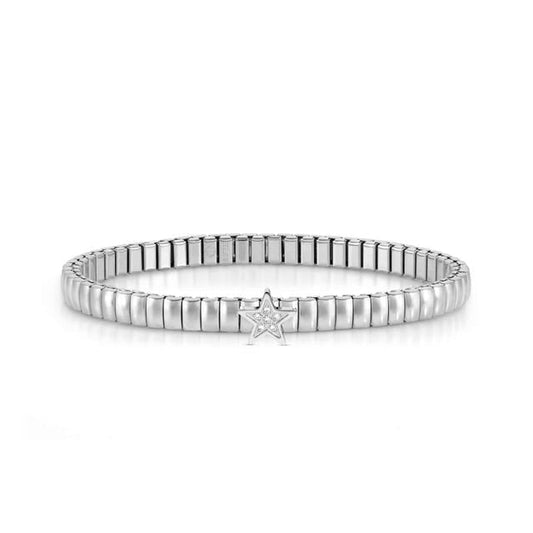 Nomination Extension Stretch Bracelet, Star, Cubic Zirconia, Stainless Steel