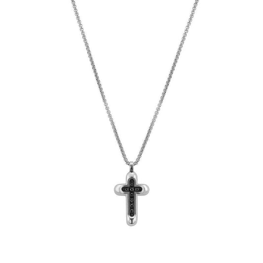 Nomination Gentleman Stone Set Cross Necklace