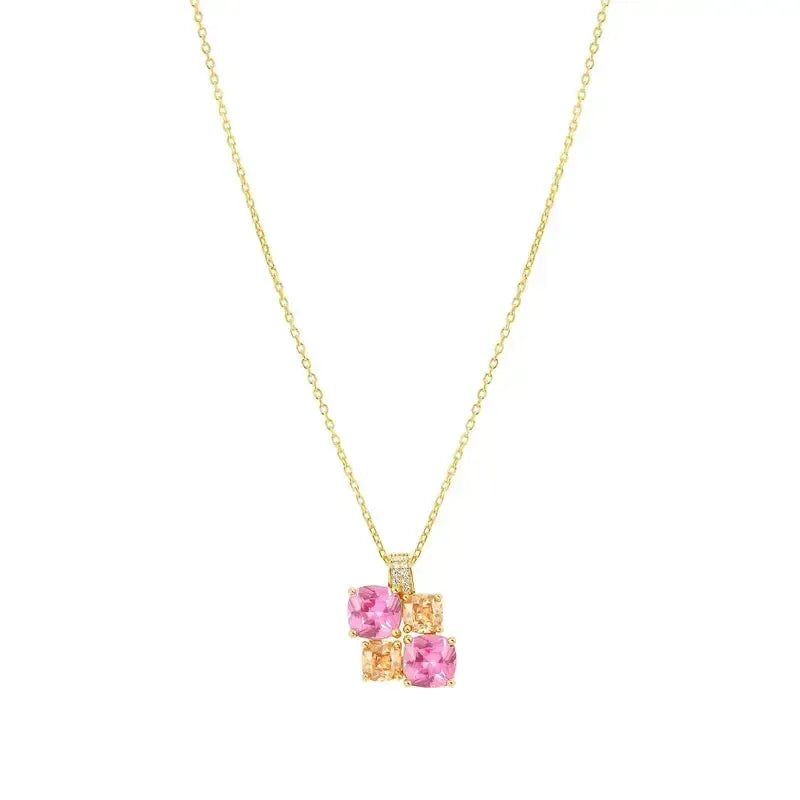 Nomination Gold Colour Wave Aurora Cubic Zirconia Pendant Necklace