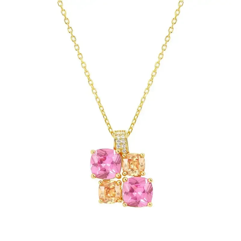 Nomination Gold Colour Wave Aurora Cubic Zirconia Pendant Necklace