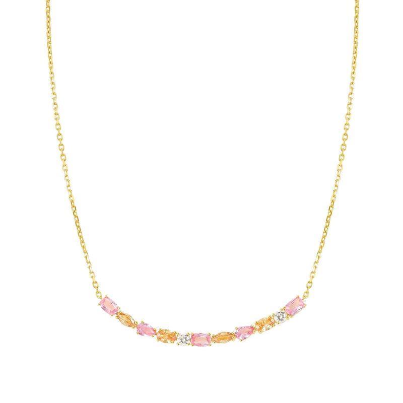 Nomination Gold Colour Wave Aurora Long Bar Necklace
