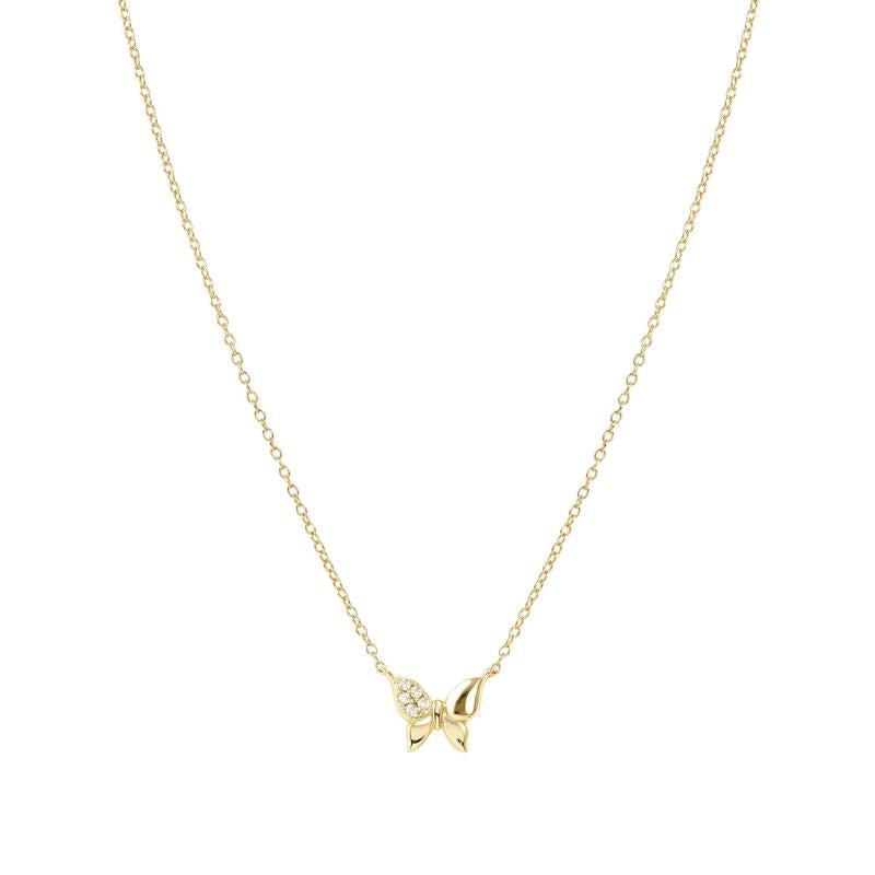 Nomination Gold Petit Sparkle Butterfly Necklace