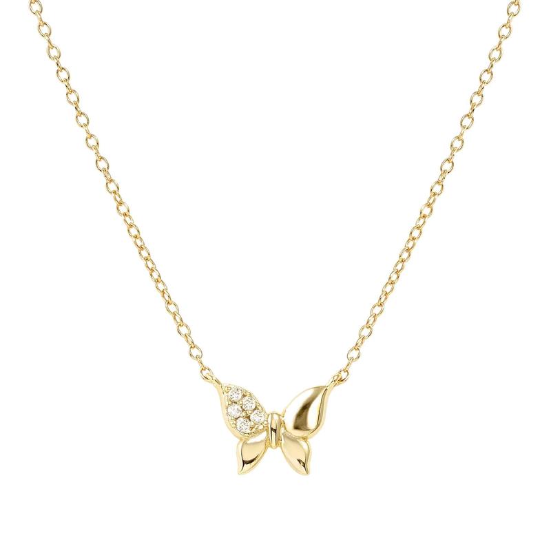 Nomination Gold Petit Sparkle Butterfly Necklace