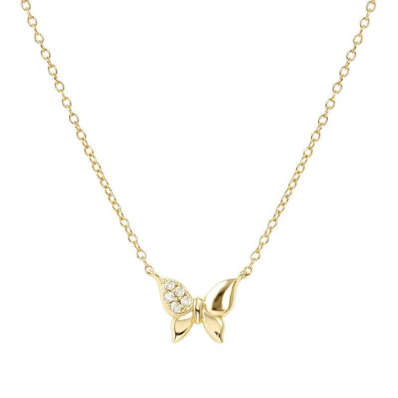 Nomination Gold Petit Sparkle Butterfly Necklace