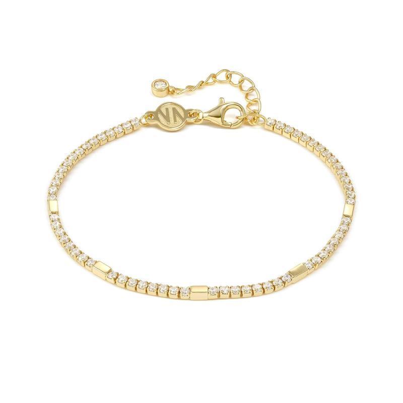 Nomination Gold Petit Sparkle Cubic Zirconia Tennis Bracelet