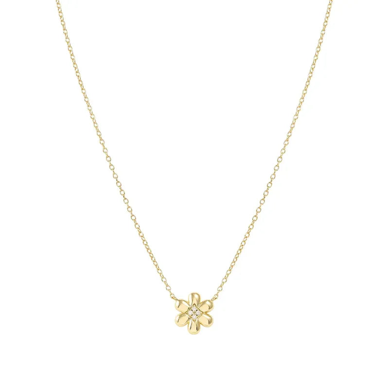 Nomination Gold Petit Sparkle Flower Necklace