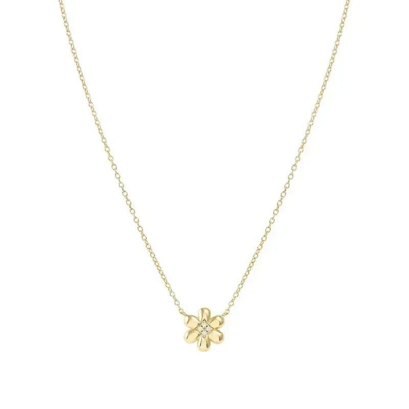 Nomination Gold Petit Sparkle Flower Necklace