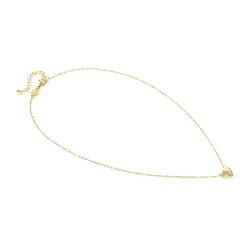 Nomination Gold Petit Sparkle Heart Necklace