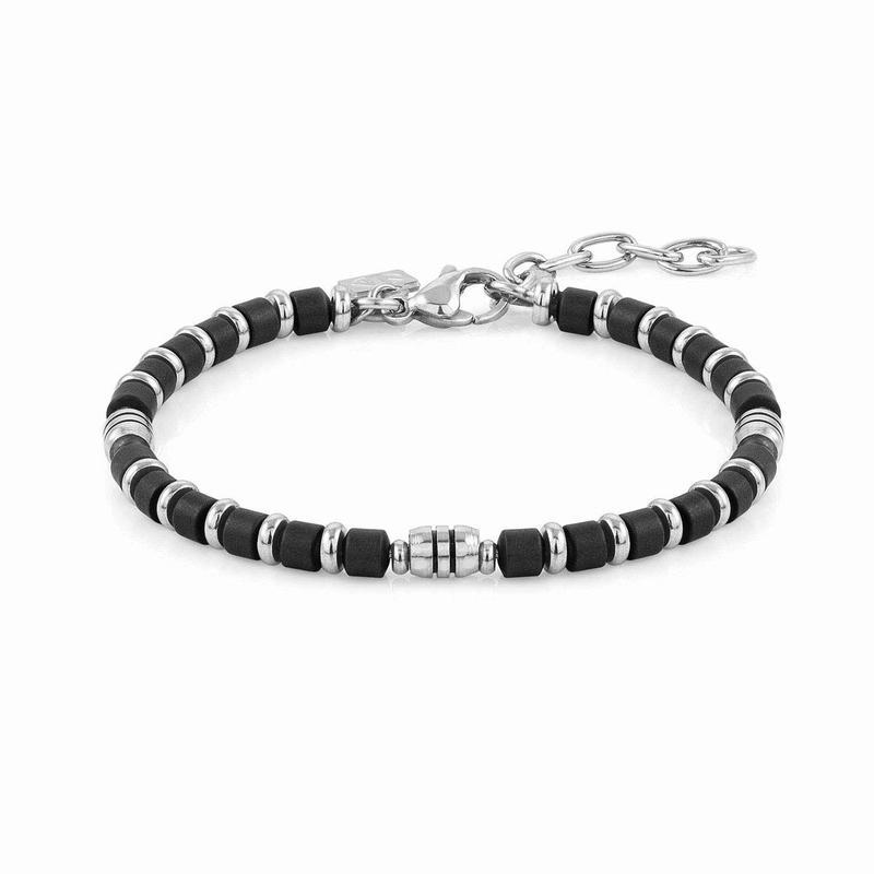 Nomination Instinct Bracelet, Hematite Stone, Stainless Steel