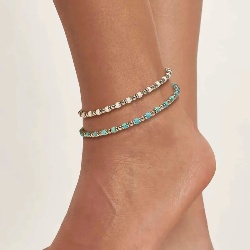 Nomination Instinct Style Sea Ed Ankle Bracelet, Turquoise, Stainless Steel