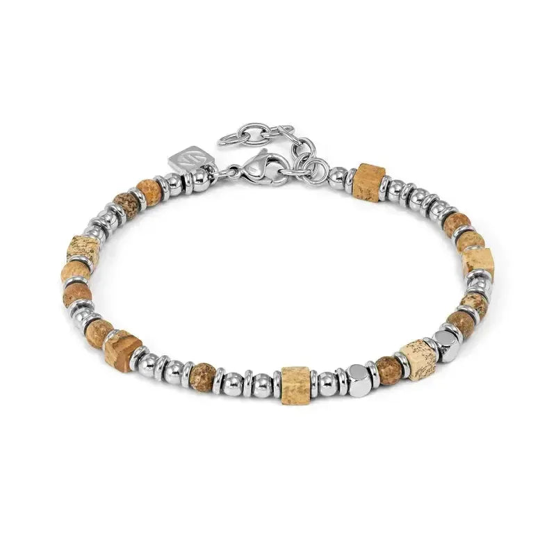 Nomination Instinctstyle Infinity Bracelet, Brown Stones