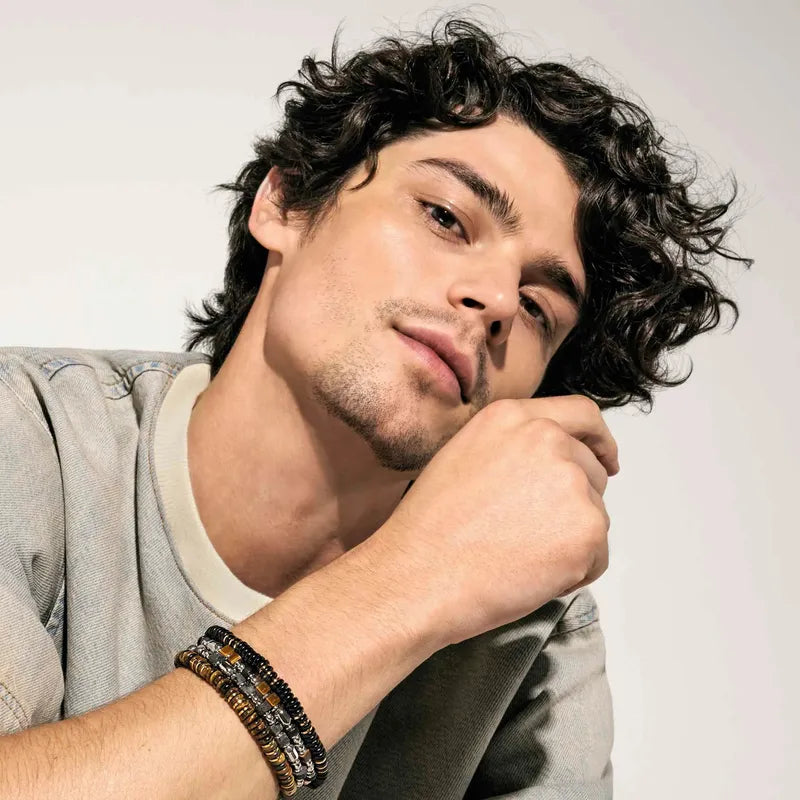 Nomination Instinctstyle Infinity Steel Bracelet, Turquoise & Pink Stones