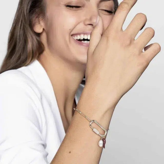 Nomination Large Charming Bracelet, Rhodium Treated