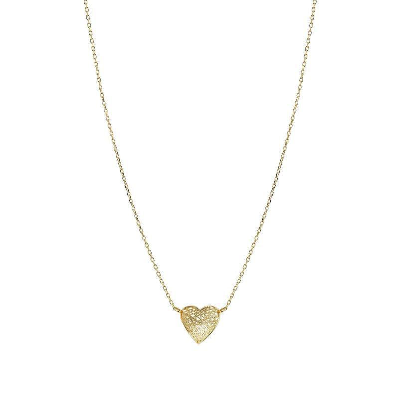 Nomination Leaf of Light Heart Necklace, Gold