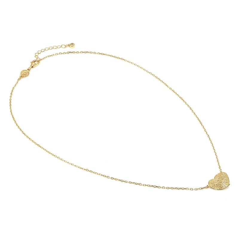 Nomination Leaf of Light Heart Necklace, Gold