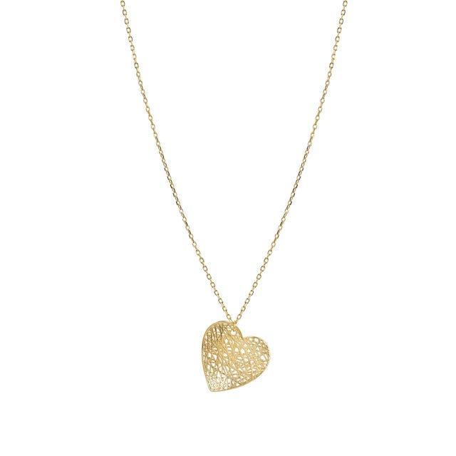 Nomination Leaf of Light Heart Pendant Necklace