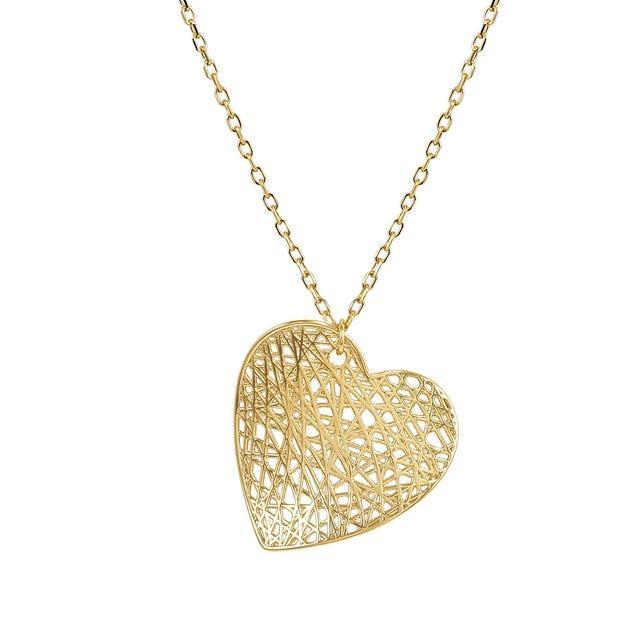Nomination Leaf of Light Heart Pendant Necklace