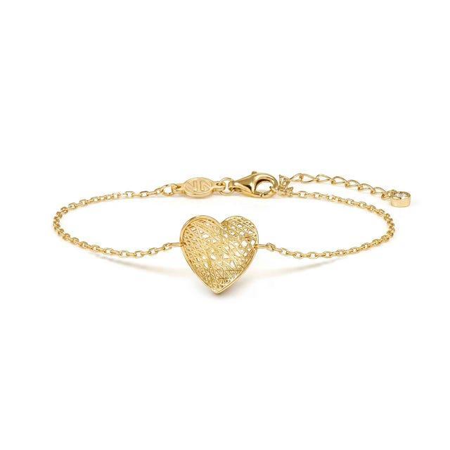 Nomination Leaf of Light Heart Silver Bracelet