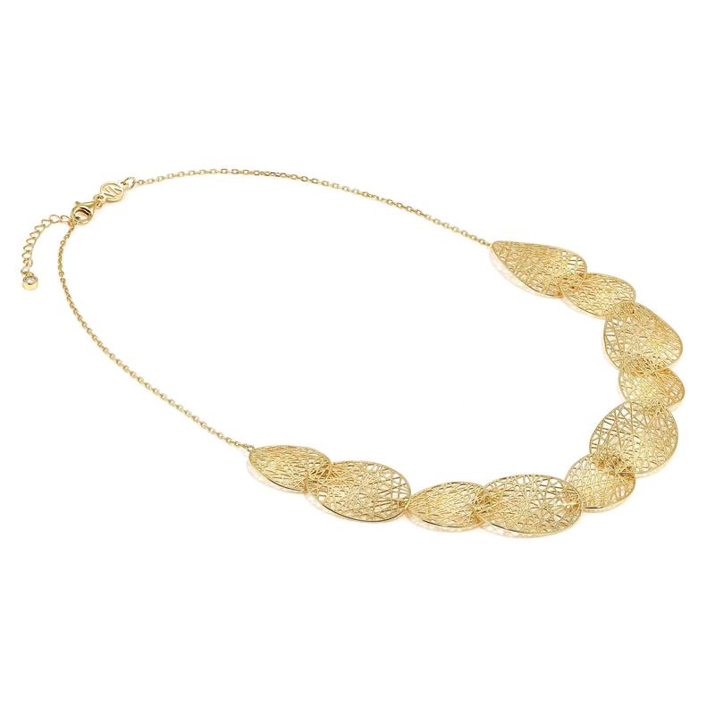 Nomination Leaf of Light Necklace with Large Ovals, Gold
