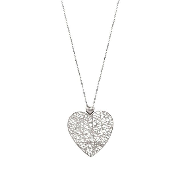 Nomination Leaf of Light Silver Heart Necklace