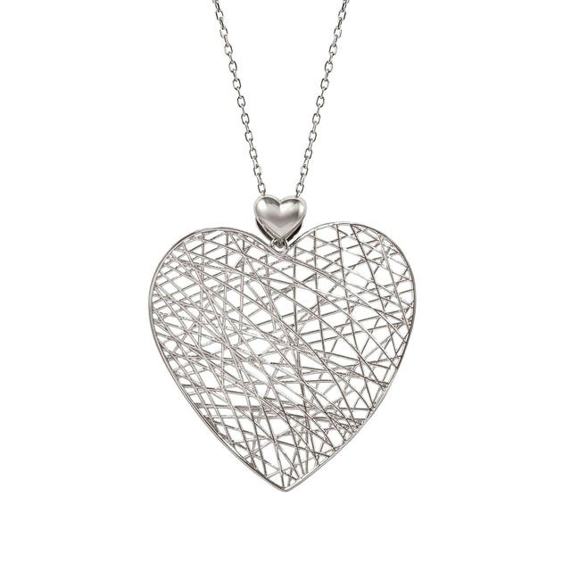 Nomination Leaf of Light Silver Heart Necklace