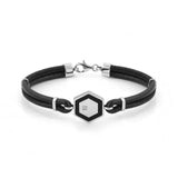 Nomination Leather Bracelet, Cubic Zirconia, Stainless Steel