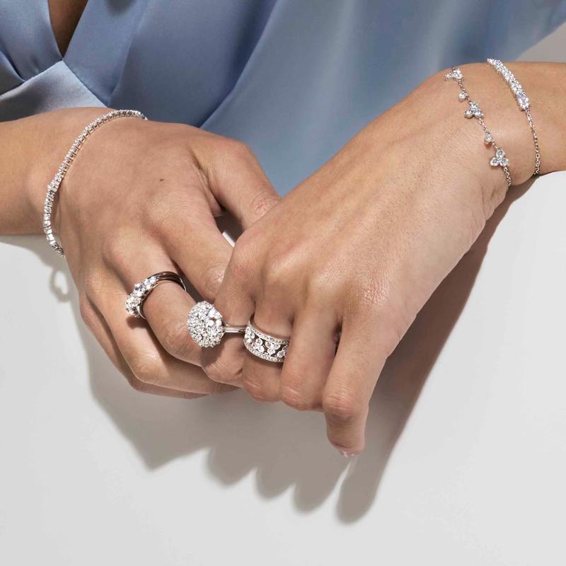 Nomination Life Bouquet Bar Bracelet with Dazzling Cubic Zirconia Stones