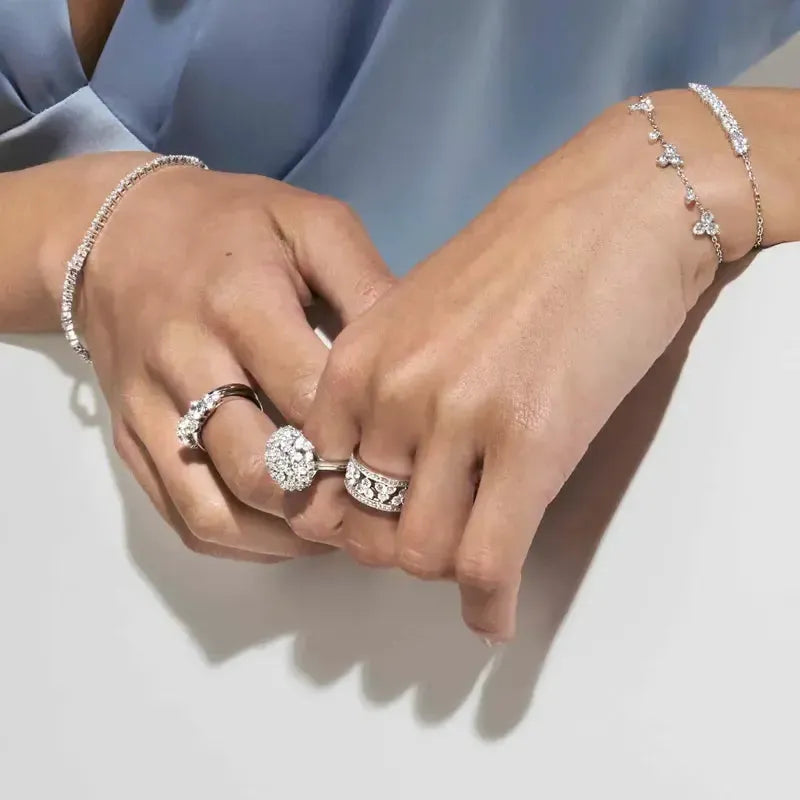 Nomination Life Bouquet Trilogy Ring with Sparkling Cubic Zirconia