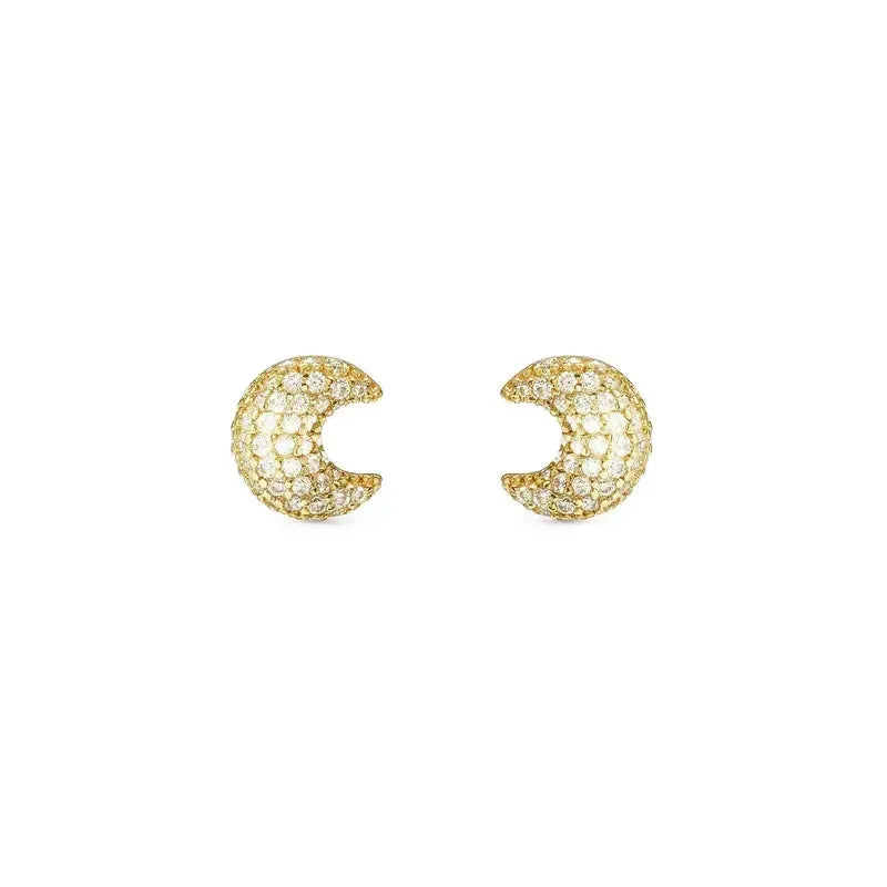 Nomination LifePoetry Gold Earrings with Rounded Moon