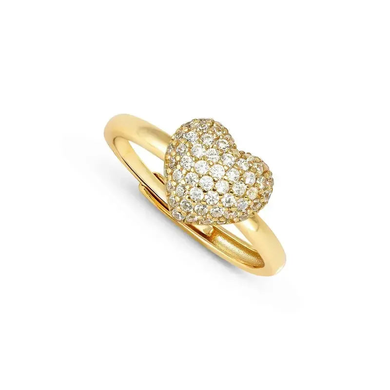 Nomination LifePoetry Gold Ring with Rounded Heart