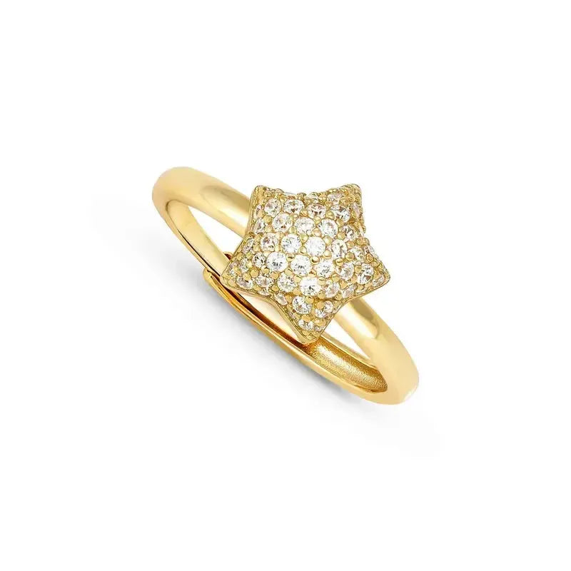 Nomination LifePoetry Gold Ring with Rounded Star
