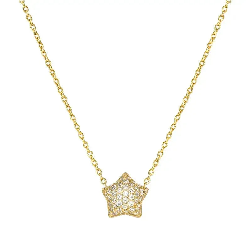 Nomination LifePoetry Gold Star Necklace with Cubic Zirconia