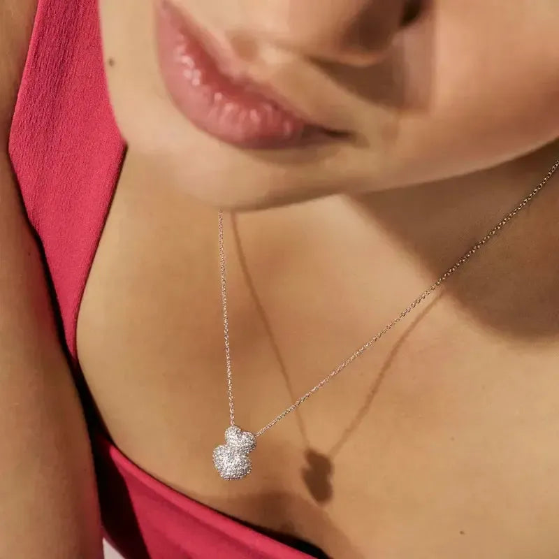 Nomination LifePoetry Silver Double Heart Necklace with Cubic Zirconia