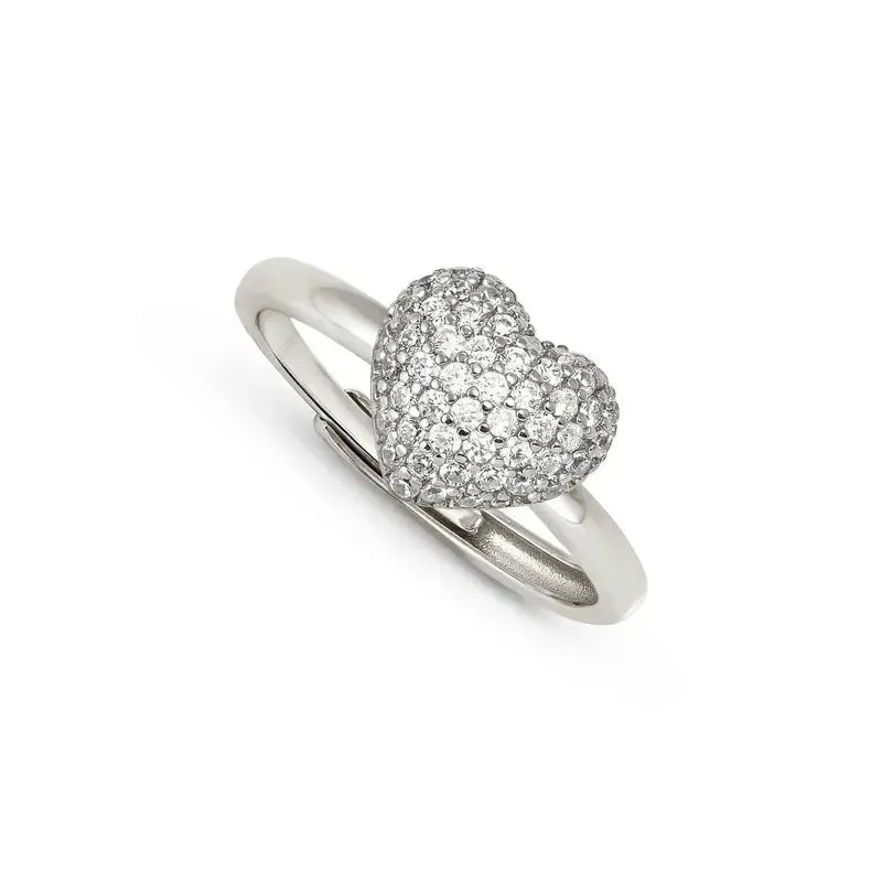 Nomination LifePoetry Silver Ring with Rounded Heart