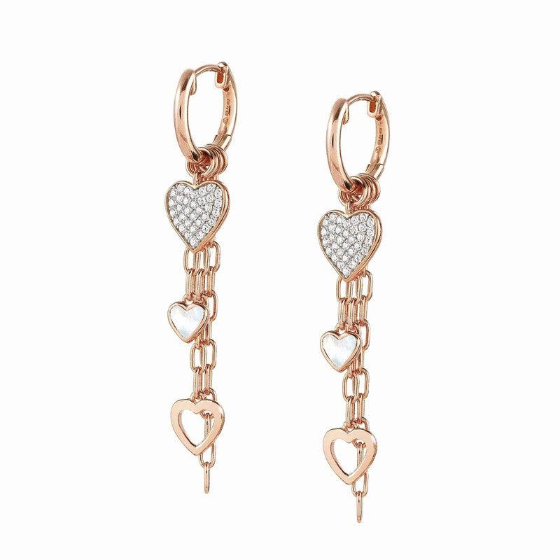Nomination Long Vita Earrings With Hearts