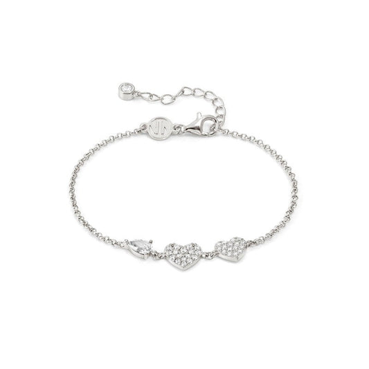 Nomination Lucentissima Bracelet, Heart, Cubic Zirconia Pave, Silver
