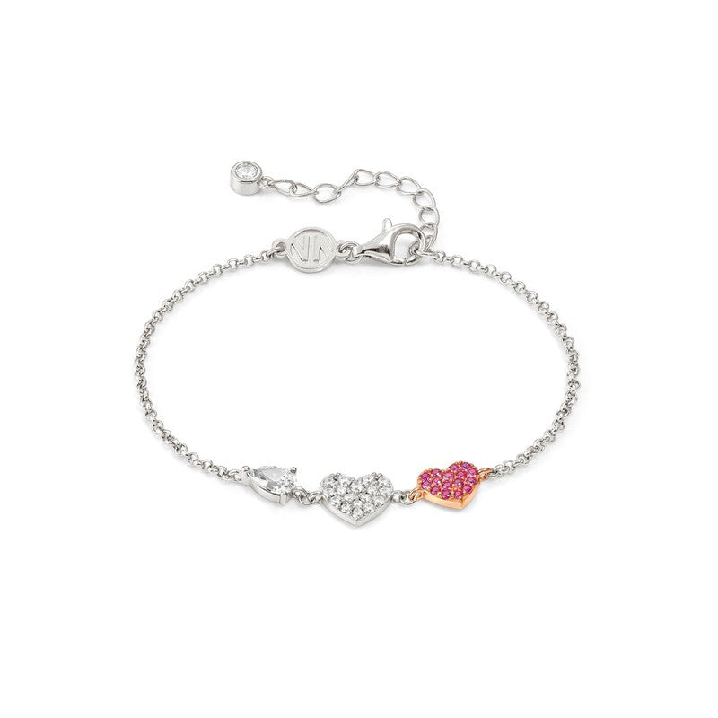 Nomination Lucentissima Bracelet, Heart, Cubic Zirconia, Silver