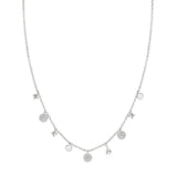 Nomination Lucentissima Necklace, Mixed Pendants, White Cubic Zirconia, Silver